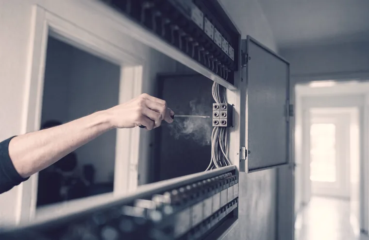 Une intervention de Électricité en cours.